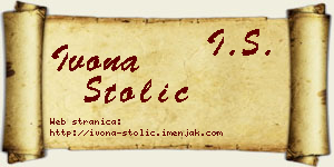 Ivona Stolić vizit kartica